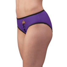Load image into Gallery viewer, SAVAGE PRINCESS S.P. SHADOW BANNED UNITED Women&#39;s Briefs purp
