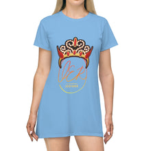 Load image into Gallery viewer, SAVAGE PRINCESS S.P. T-Shirt Dress light blu
