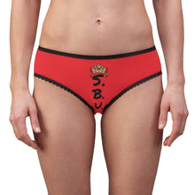 Load image into Gallery viewer, SAVAGE PRINCESS S.P. SHADOW BANNED UNITED Women&#39;s Briefs red

