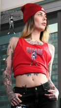 Load image into Gallery viewer, SAVAGE PRINCESS S.P. Cut &amp; Sew Tank Top grey logo red

