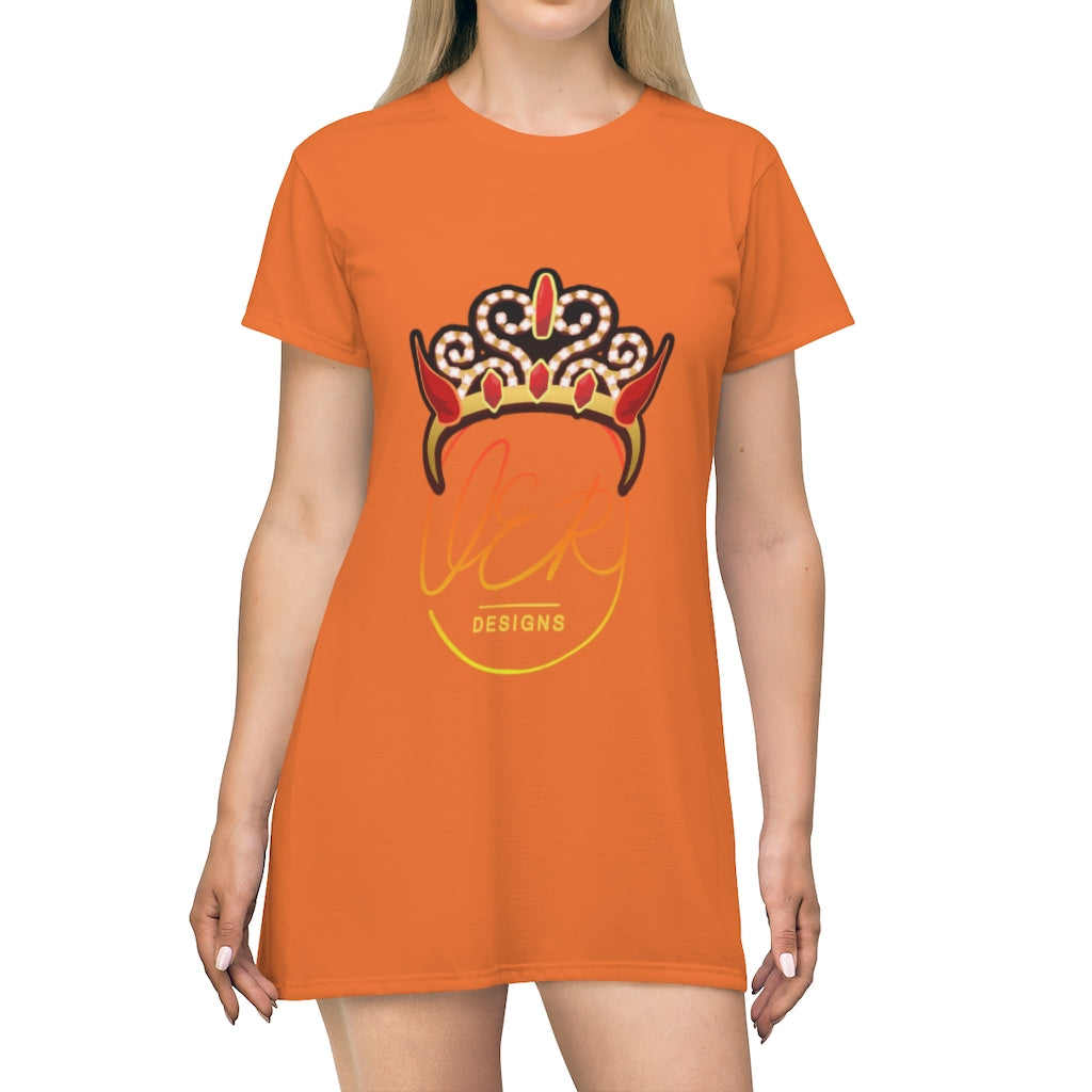 SAVAGE PRINCESS S.P. T-Shirt Dress orange