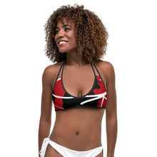 Load image into Gallery viewer, L.E.R. DESIGNS Red Cammo Bikini Top
