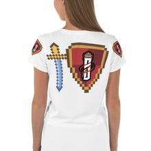 Load image into Gallery viewer, SAVAGE PRINCESS Gamer Girl Savages Storming the Castle Crop Tee
