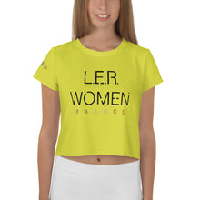 Load image into Gallery viewer, L.E.R. WOMEN FRANCE Crop Tee

