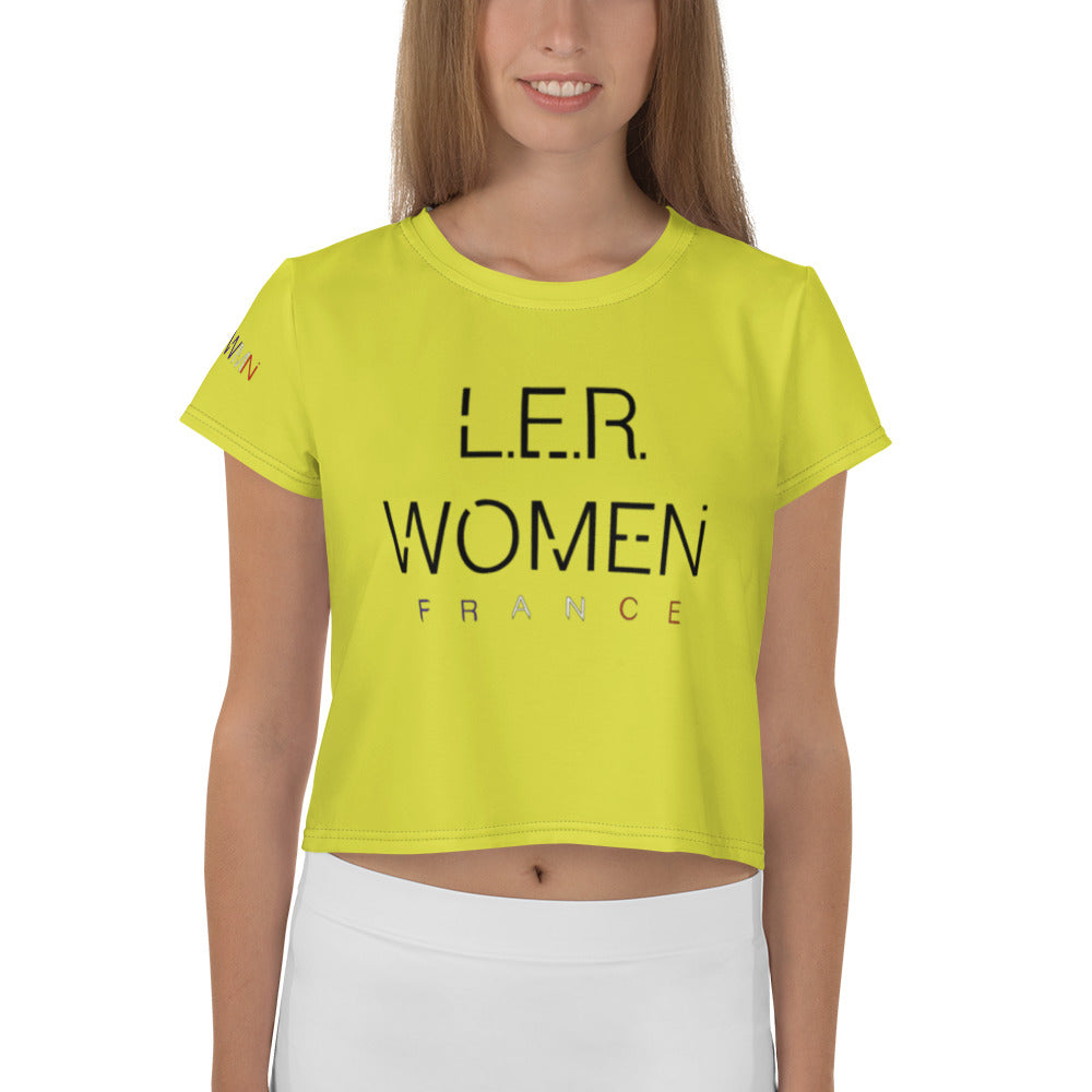 L.E.R. WOMEN FRANCE Crop Tee