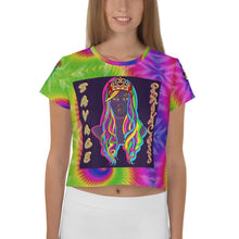 Load image into Gallery viewer, SAVAGE PRINCESS Psychedelic African Princess Crop Tee
