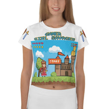 Load image into Gallery viewer, SAVAGE PRINCESS Gamer Girl Savages Storming the Castle Crop Tee

