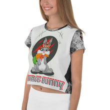 Load image into Gallery viewer, SAVAGE PRINCESS Savage Bunny Bloody Carrot Crop Tee
