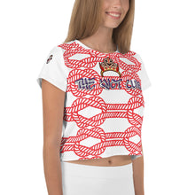 Load image into Gallery viewer, SAVAGE PRINCESS The Knot Club Crop Tee white
