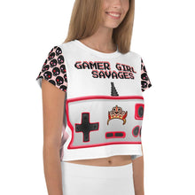 Load image into Gallery viewer, SAVAGE PRINCESS Gamer Girl Savages O.G. Controller Crop Tee
