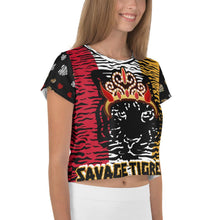 Load image into Gallery viewer, SAVAGE PRINCESS Savage Tigress Crop Tee
