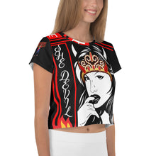 Load image into Gallery viewer, SAVAGE PRINCESS S.P. She Devil Hottie Crop Tee
