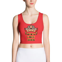 Load image into Gallery viewer, SAVAGE PRINCESS S.P. SHADOW BANNED UNITED Crop Top red
