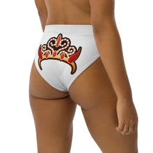 Load image into Gallery viewer, SAVAGE PRINCESS S.P. Recycled high-waisted bikini bottom (tiara logo)
