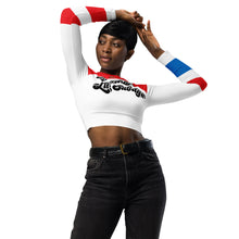 Load image into Gallery viewer, Recycled long-sleeve crop top
