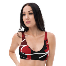 Load image into Gallery viewer, L.E.R. DESIGNS Red Cammo Recyled padded bikini top
