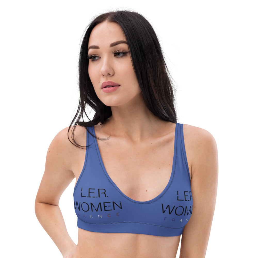 L.E.R. WOMEN FRANCE Recyled padded bikini top