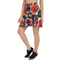 Load image into Gallery viewer, SAVAGE PRINCESS Dark Rbw Tie Dye Skater Skirt
