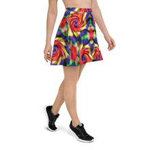 Load image into Gallery viewer, SAVAGE PRINCESS Dark Rbw Tie Dye Skater Skirt

