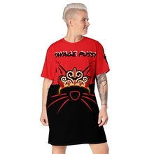 Load image into Gallery viewer, SAVAGE PRINCESS Savage Pussy T-shirt dress
