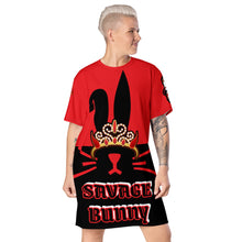 Load image into Gallery viewer, SAVAGE PRINCESS Savage Bunny T-shirt dress
