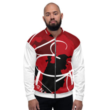 Load image into Gallery viewer, L.E.R. DESIGNS Red Cammo Unisex Bomber Jacket
