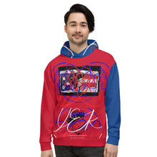 Load image into Gallery viewer, L.E.R. DESIGNS Unisex Hoodie red.blu

