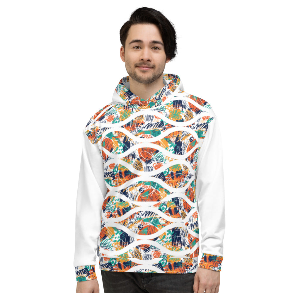 L.E.R. DESIGNS Abstract Wave Unisex Hoodie