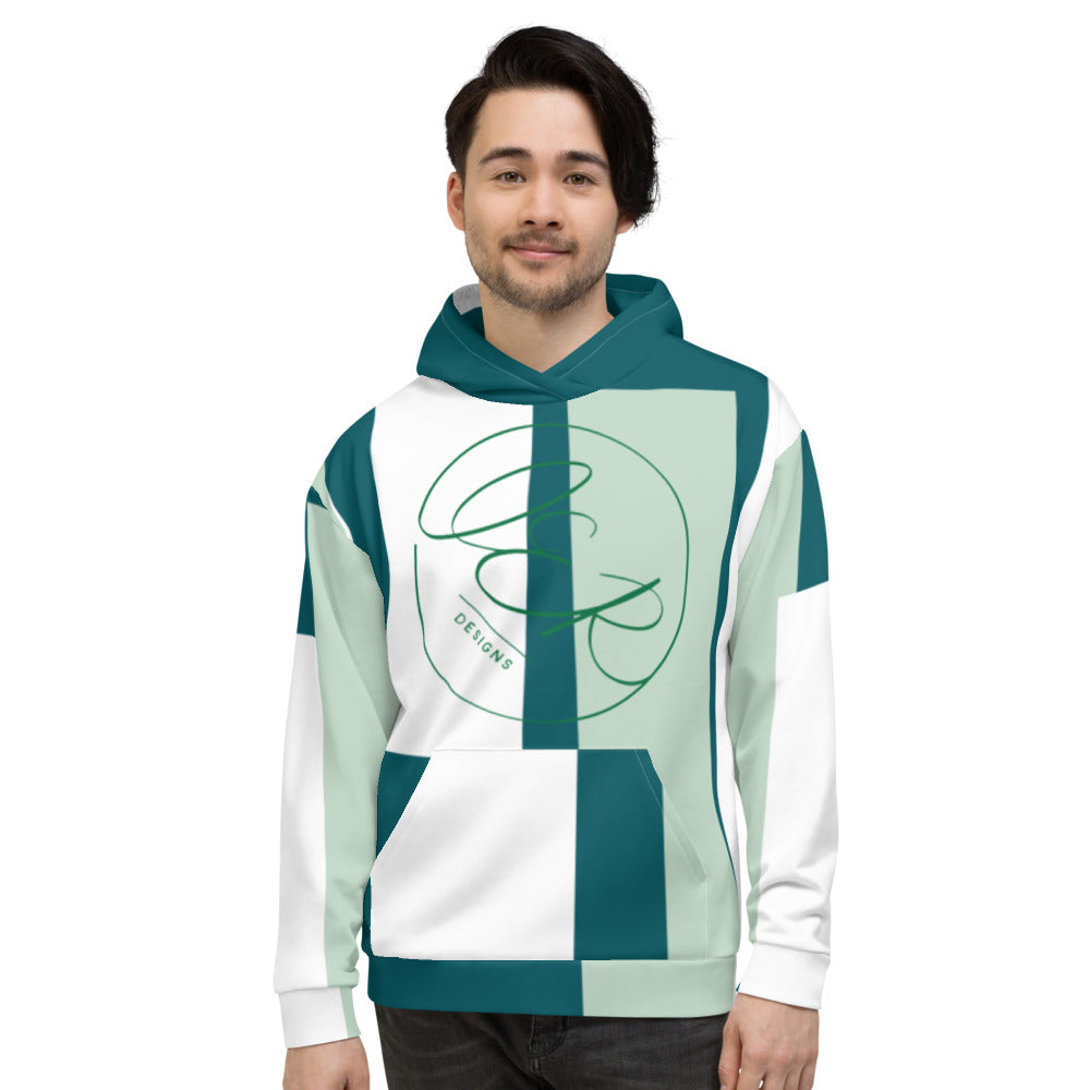 L.E.R. DESIGNS Abstract Green Unisex Hoodie