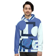 Load image into Gallery viewer, L.E.R. DESIGNS Abstract Blu Unisex Hoodie
