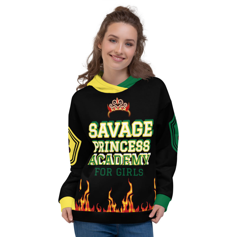 SAVAGE PRINCESS Academy Green/Yell Unisex Hoodie