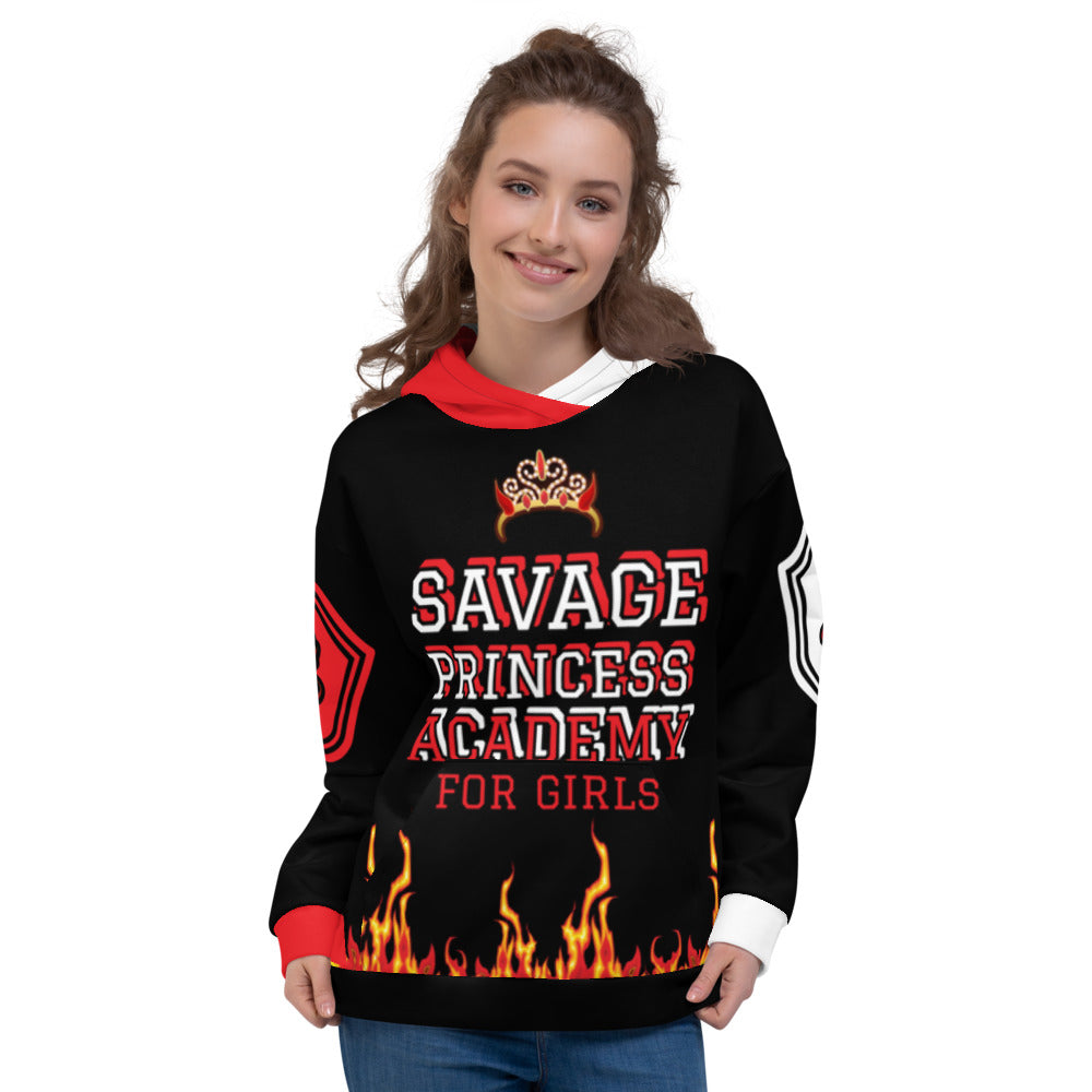 SAVAGE PRINCESS Academy Red Unisex Hoodie