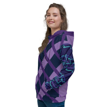 Load image into Gallery viewer, L.E.R. DESIGNS Abstract Purp. Unisex Hoodie
