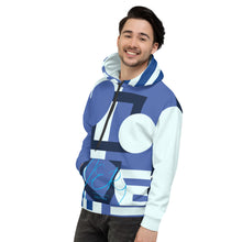 Load image into Gallery viewer, L.E.R. DESIGNS Abstract Blu Unisex Hoodie

