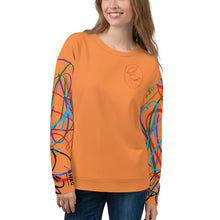 Load image into Gallery viewer, L.E.R. DESIGNS Unisex Sweatshirt multi-colored orange
