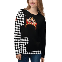Load image into Gallery viewer, SAVAGE  PRINCESS Black Checkered Unisex Sweatshirt
