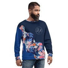 Load image into Gallery viewer, L.E.R. DESIGNS Blue Garden Wave Unisex Sweatshirt
