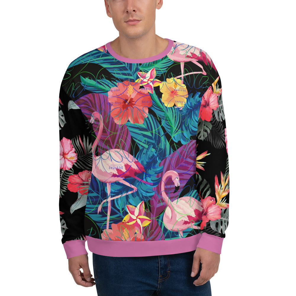 L.E.R. DESIGN Flamingo's Unisex Sweatshirt