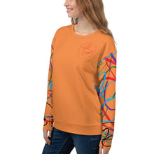Load image into Gallery viewer, L.E.R. DESIGNS Unisex Sweatshirt multi-colored orange
