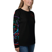 Load image into Gallery viewer, L.E.R. DESIGNS Unisex Sweatshirt multi-colored black

