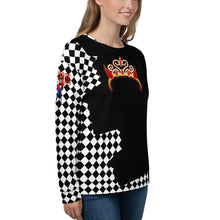 Load image into Gallery viewer, SAVAGE  PRINCESS Black Checkered Unisex Sweatshirt
