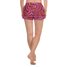 Load image into Gallery viewer, SAVAGE PRINCESS Wavy Pink Plaid Women&#39;s Athletic Short Shorts
