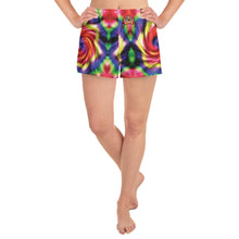 Load image into Gallery viewer, SAVAGE PRINCESS Dark Tie Dye Women&#39;s Athletic Short Shorts
