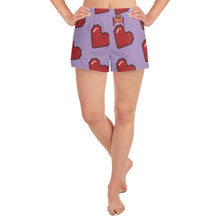 Load image into Gallery viewer, SAVAGE PRINCESS Gamer Hearts Women&#39;s Athletic Short Shorts
