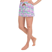 Load image into Gallery viewer, SAVAGE PRINCESS SLM Purple/Green scales Short Shorts
