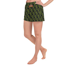 Load image into Gallery viewer, SAVAGE PRINCESS Green Cat Scratch Short Shorts
