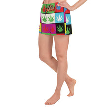 Load image into Gallery viewer, SAVAGE PRINCESS Multicolor Weed Leaf Short Shorts
