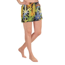 Load image into Gallery viewer, SAVAGE PRINCESS Abstract Weed Leaf Short Shorts
