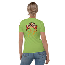 Load image into Gallery viewer, SAVAGE PRINCESS S.P. Women&#39;s T-shirt L.E.R. Mesh logo lime
