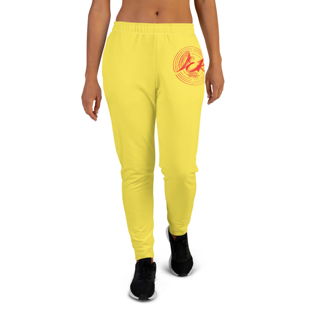 L.E.R. DESIGNS Women's Joggers yellow.red